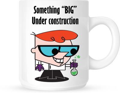 

Chanakya something big under construction White Coffee Ceramic Mug(350 ml), Multicolor