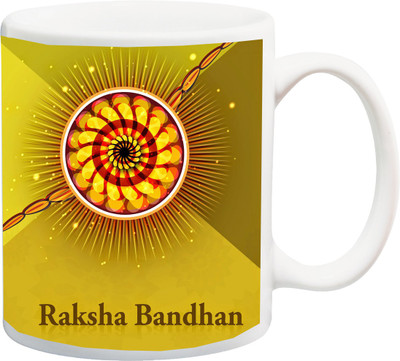 

ME&YOU Raksha Bandhan Gift for you Brother/Bro/Bhai; Beautiful design Printed Ceramic Mug(325 ml), Multicolor
