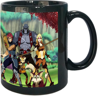 

Arkist thundercats vs he man Black Ceramic Mug(340 ml), Multicolor