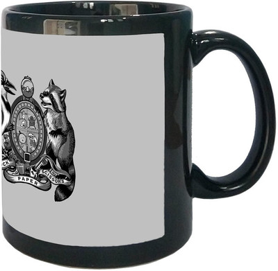 

Arkist Regular Show Black Ceramic Mug(340 ml), Multicolor