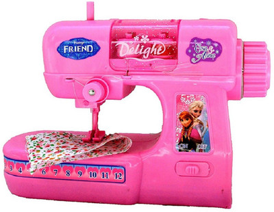 

Taaza Garam kids High Quality imported Sewing Machine Pretend Play Simulation Toy Kids Electric Sounding Playset gift toy(Pink)