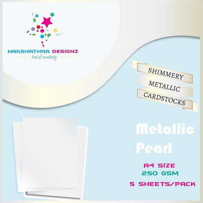 

craftsneed designed printed A4 Multipurpose Paper(Set of 1, pearl)