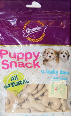 

Gnawlers V-Lucky Puppy Bone With Calcium & Milk Dog Treat(270 g)