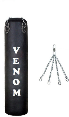 

Venom 2.0 FEET LONG , P.U MATERIAL , UNFILLED WITH CHAIN Hanging Bag(2.0, 1 kg)