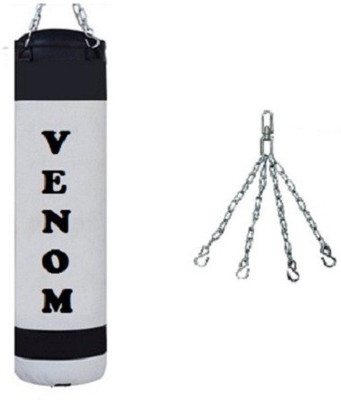 

Venom 7.5 FEET LONG , P.U MATERIAL , UNFILLED WITH CHAIN Hanging Bag(7.5, 2 kg)