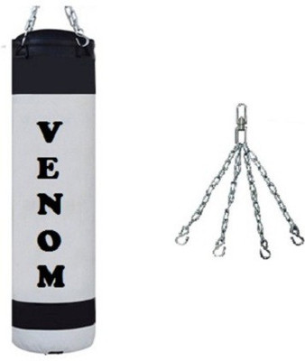 

Venom 4.0 FEET LONG , P.U MATERIAL , UNFILLED WITH CHAIN Hanging Bag(4.0, 1 kg)