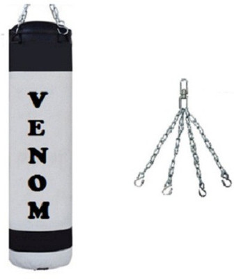 

Venom 3.0 FEET LONG , P.U MATERIAL , UNFILLED WITH CHAIN Hanging Bag(3.0, 1 kg)
