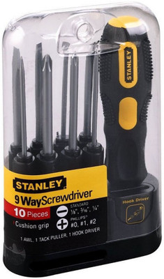 

Stanley Combination Screwdriver Set, Black