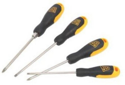 

JCB Combination Screwdriver Set, Black;yellow