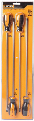 

JCB Combination Screwdriver Set, Black;yellow