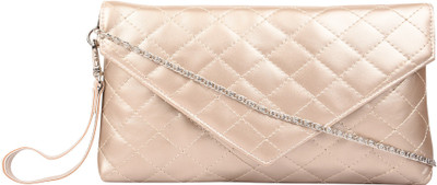 

Anekaant Women Evening/Party Gold PU Sling Bag