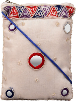 

Anekaant Women Casual White Polyester Sling Bag