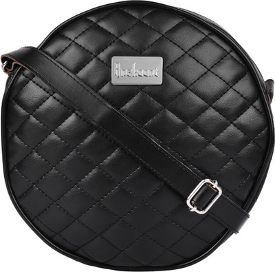 

Anekaant Women Casual Black PU Sling Bag