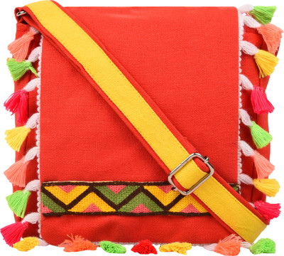 

Anekaant Women Casual Multicolor Canvas Sling Bag