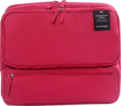 

Italish Multipurpose Make up Cosmetic shaving kit and Other Travel Accessorizes Small Travel Bag(Pink)