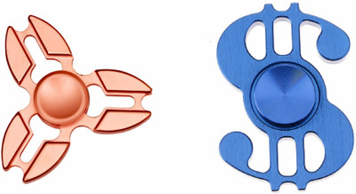 

Montez 3 Leg Crab Claw & Dollar Metal Fidget Spinner Toy Pack Of 2(Multicolor)