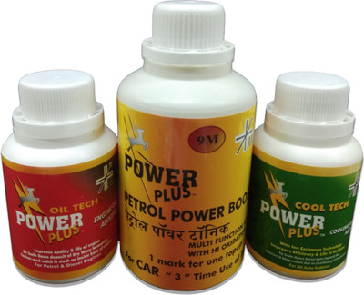 

Power Plus COMBO PACK OF PETROL POWER BOOSTER+OIL TECH+COOL TECH Engine Cleaner(285 ml)