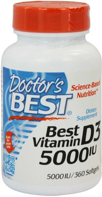 

Doctor's Best Vitamin D3 5000IU 360softgels(360 No)