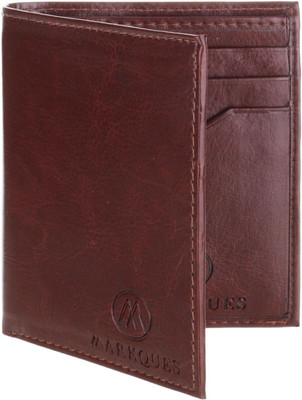 

MARKQUES Men Red Artificial Leather Card Holder(6 Card Slots), Red-07