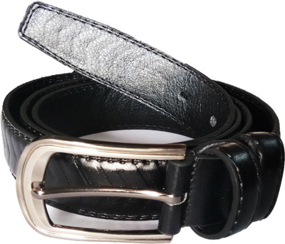 

JaisBoy Men Casual Black Texas Leatherite Reversible Belt