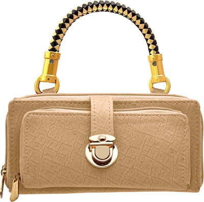 

tap fashion Party Brown Clutch