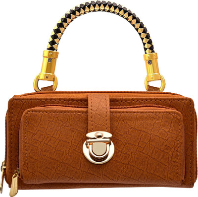 

tap fashion Party Tan Clutch