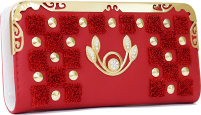 

SPLICE Casual Red Clutch