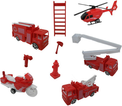 

HALO NATION Fire Station Set With FireFighters Vehicle and Accessories