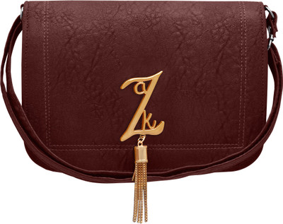 

tap fashion Women Casual Maroon PU Sling Bag