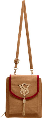 

tap fashion Women Casual Brown PU Sling Bag