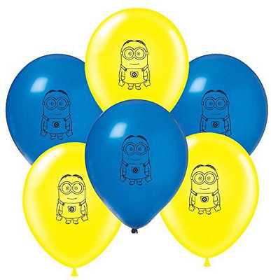 

PARTY PROPZ Printed MINION BIRTHDAY DECORATION/ BALLOON 10PCS/MINION PARTY SUPPLIES Balloon(Yellow, Blue, Pack of 10)