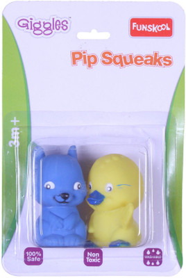 

Funskool Funskool Pip Squeaks- Duck & Squirille Bath Toy(Blue, Yellow)