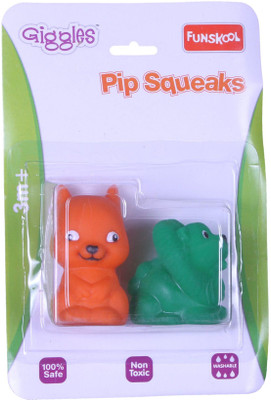 

Funskool Funskool Pip Squeaks-Lion& Squirille Bath Toy(Red, Green)