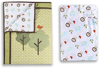 

Dream On Me Printed  Crib Baby Blanket(Microfiber, Multicolor