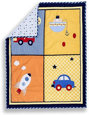 

Dream On Me Printed  Crib Baby Blanket(Microfiber, Multicolor