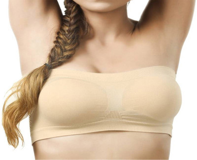 Apraa by Apraa Women Tube Non Padded Bra(Beige)