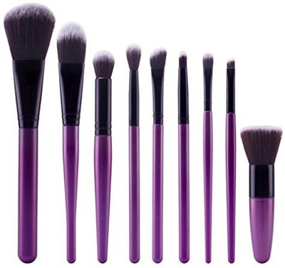 

Overmal Cosmetic Brush Makeup Brush Sets Kits Tools (black)(Pack of 9)