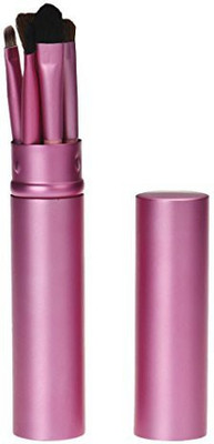

Voberry Makeup Eye Brush Set With Brush Holder (pink)(Pack of 5)