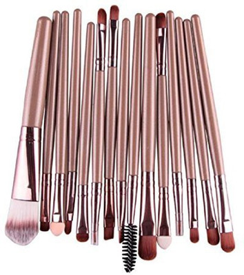

Canserin Makeup Brush， /sets Eye Shadow Foundation Eyebrow Lip Brush Makeup Brushes Tool (gold )(Pack of 15)