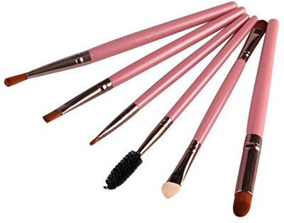 

Sandistore Cosmetic Makeup Brush Lip Makeup Brush Eyeshadow Brush(pink)(Pack of 6)