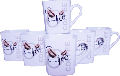 

Reddish Bone China(White, Pack of 6)