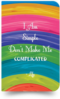 

inkFlap Pocket-size Journal(FlapBook Mini Premium Notebook - I Am Simple, Multihued)