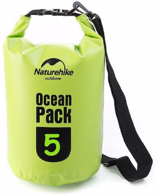 

Italish 19 inch/48 cm (Expandable) 5 Liter Waterproof Outdoor Dry Bag For Drifting Swimming Gym Bag(Green)
