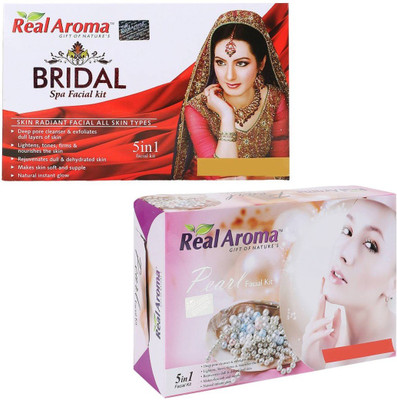 

Real Aroma Bridal Pearl Facial Kit 740 g(Set of 2)