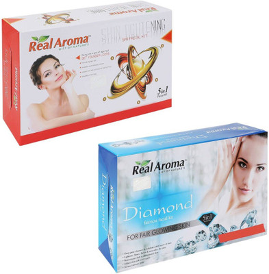 

Real Aroma Shin Tightning Diamond Facial Kit 740 g(Set of 2)