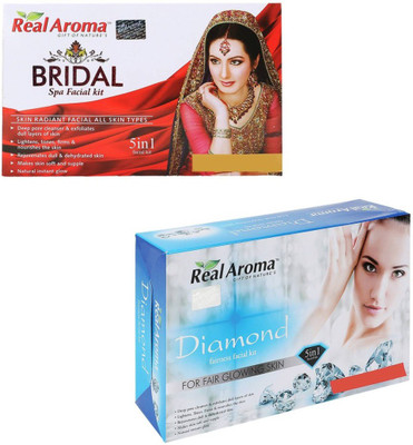 

Real Aroma Bridal Diamond Facial Kit 740 g(Set of 2)