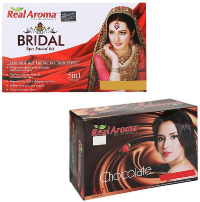 

Real Aroma Bridal Chocolate Facial Kit 740 g(Set of 2)