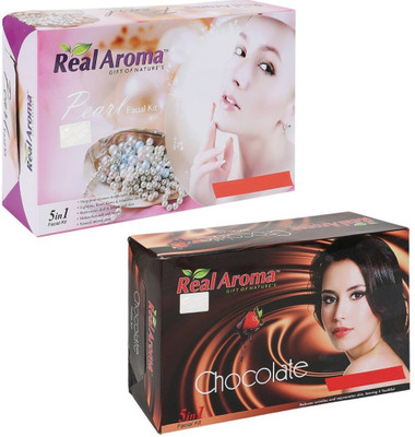 

Real Aroma Pearl Chocolate Facial Kit 740 g(Set of 2)