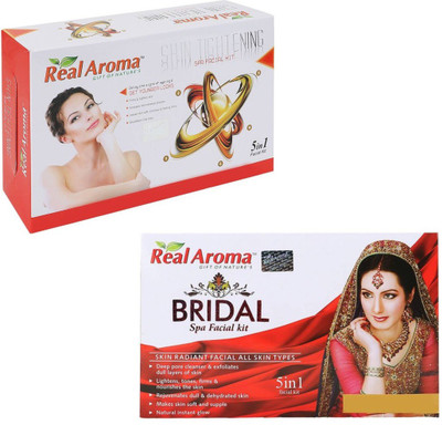 

Real Aroma Shin Tightning Bridal Facial Kit 740 g(Set of 2)