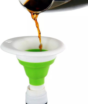 

Bruzone Plastic, Silicone Funnel(Green, Pack of 1)